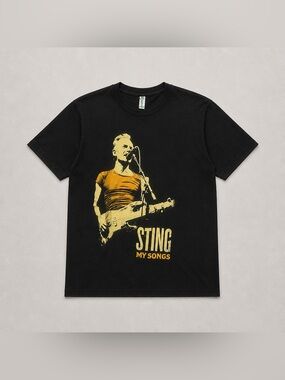 Sting My Songs Black Graphic Tee June 2022 XL